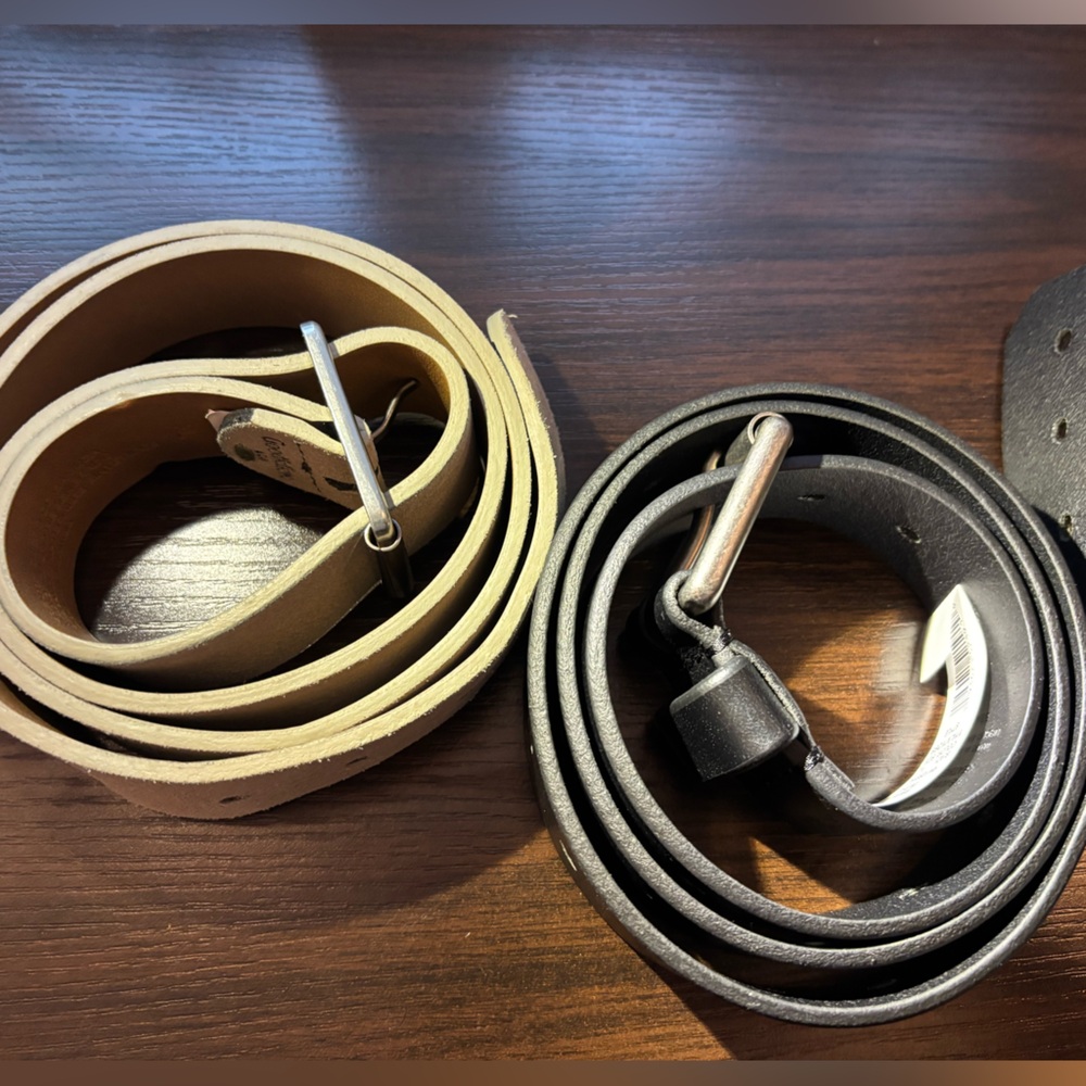 Levi's Black and Brown Leather Belt